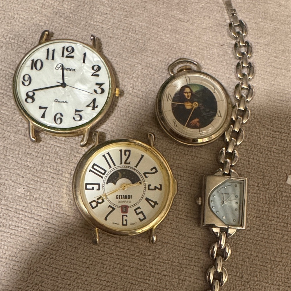 Vintage Gold and Silver Watch Set